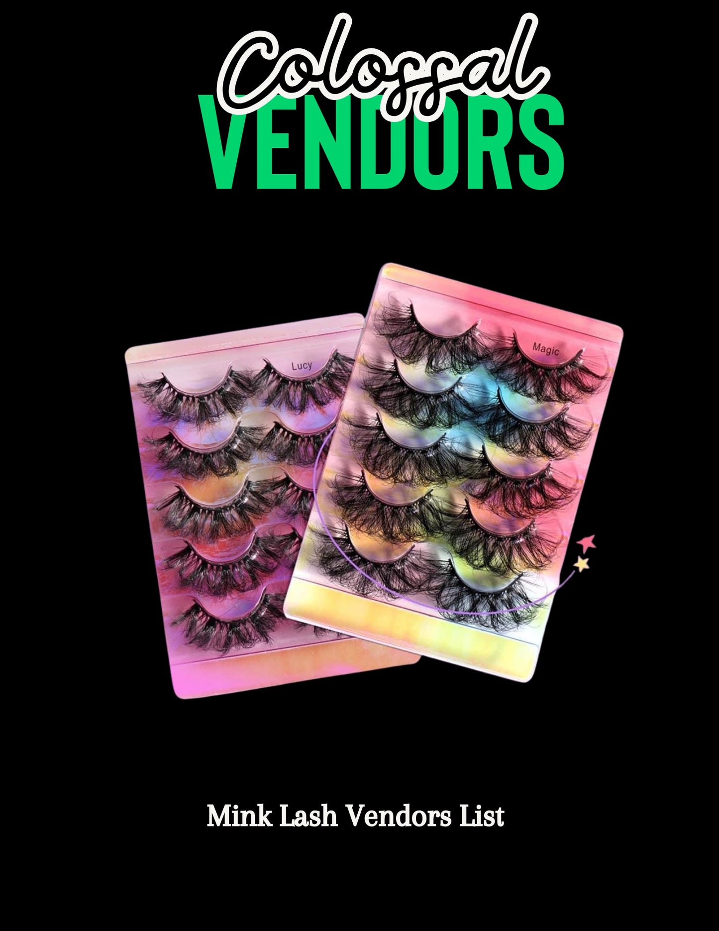 Mink lash vendors list strips and clusters