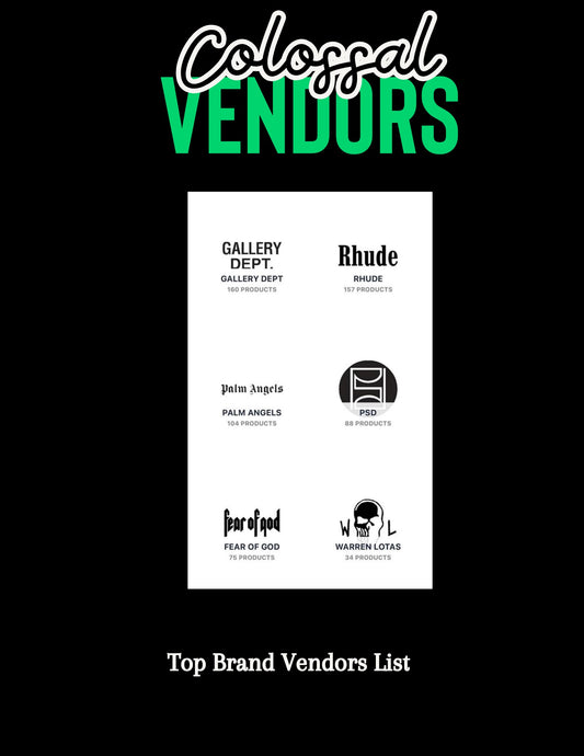 Top name vendors list